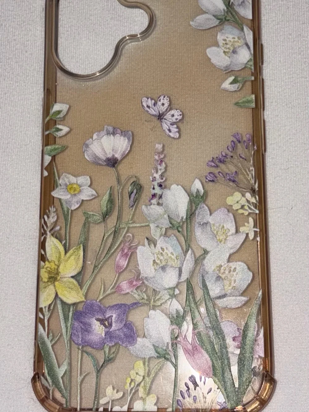 Floral Clear Phone Case